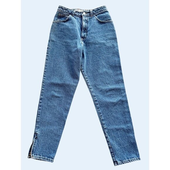 Vintage GAP Ankle Zip Hi Rise Straight Leg 1990s Jeans Size 24 - Picture 2 of 7